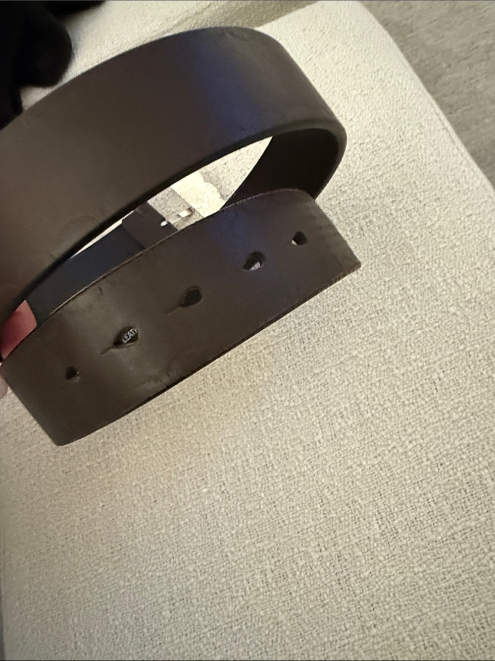 Silpada Brown Leather Belt with Decorative Silver Buckle - Picture 3 of 5